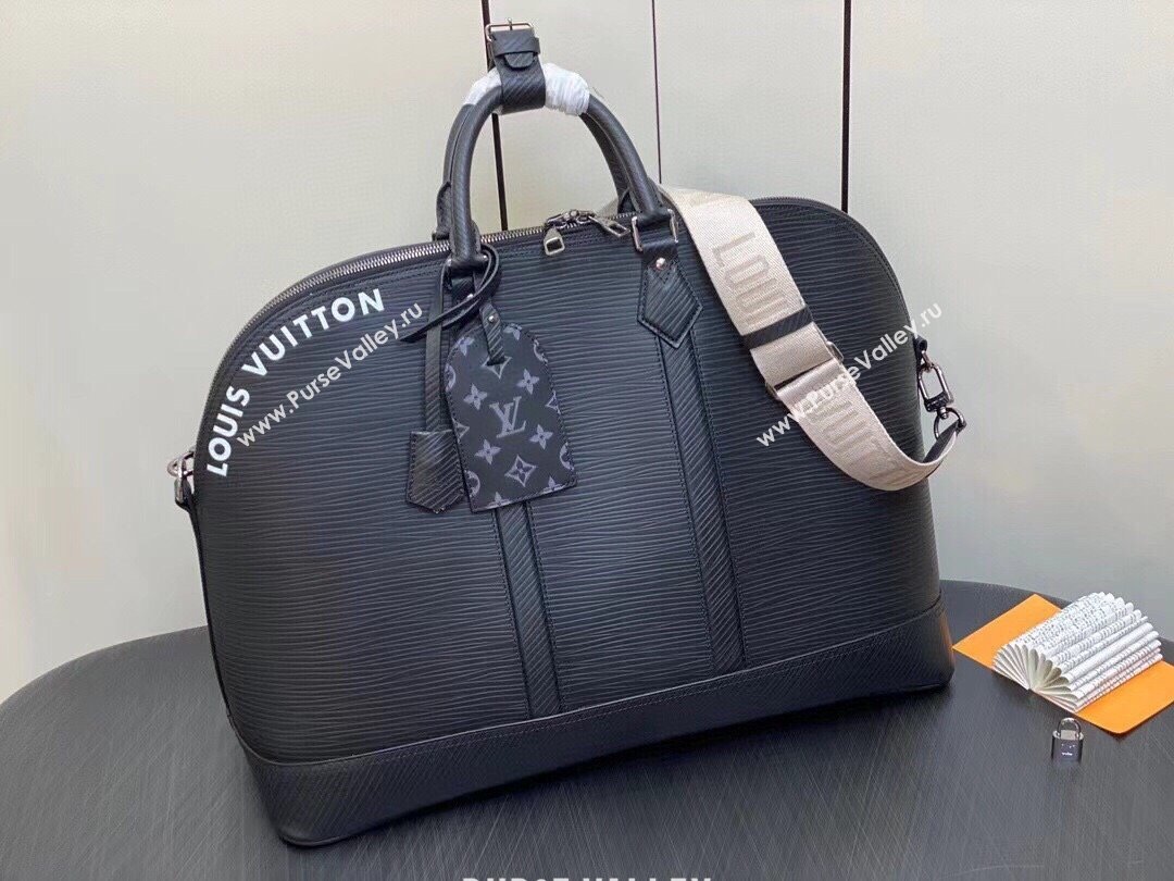 louis vuitton Alma Travel GM BAG in EPI leather black M23717 2023 (weijian-231018-02)