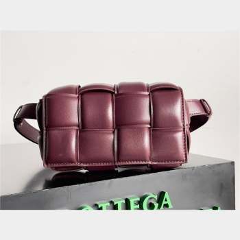 Bottega Veneta Padded Cassette Leather Belt Bag in calfskin barolo 2023 (misu-230928-02)