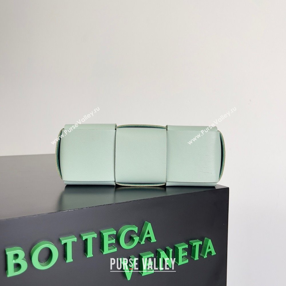 Bottega Veneta Micro intreccio leather Candy Arco Tote Bag TEAL WASHED 2023 (misu-230927-06)