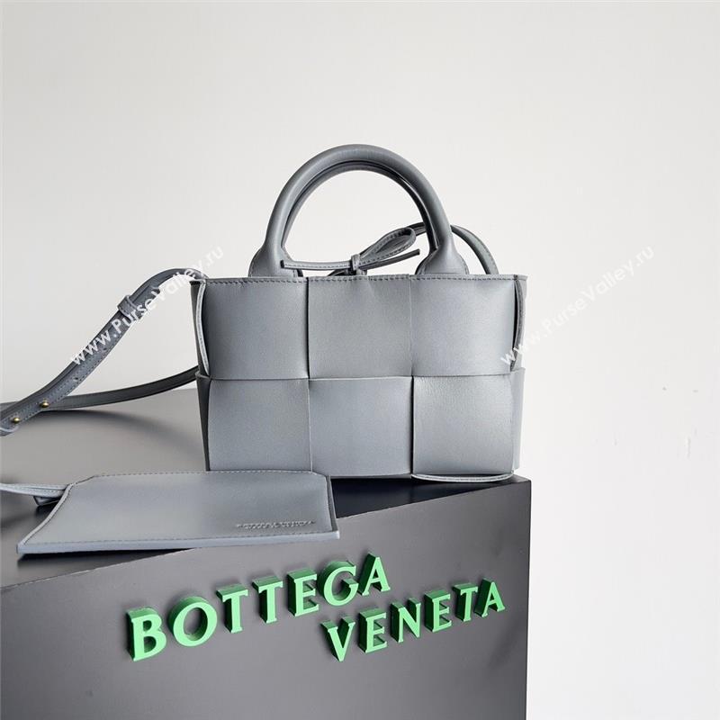 Bottega Veneta Micro intreccio leather Candy Arco Tote Bag thunder 2023 (misu-230927-08)