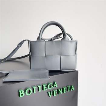 Bottega Veneta Micro intreccio leather Candy Arco Tote Bag thunder 2023 (misu-230927-08)