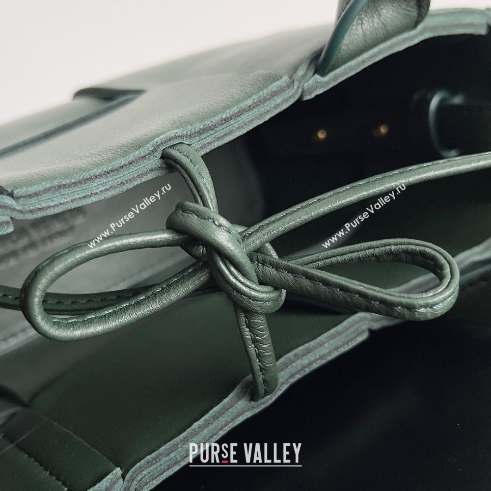 Bottega Veneta Micro intreccio leather Candy Arco Tote Bag RAINTREE 2023 (misu-230927-09)