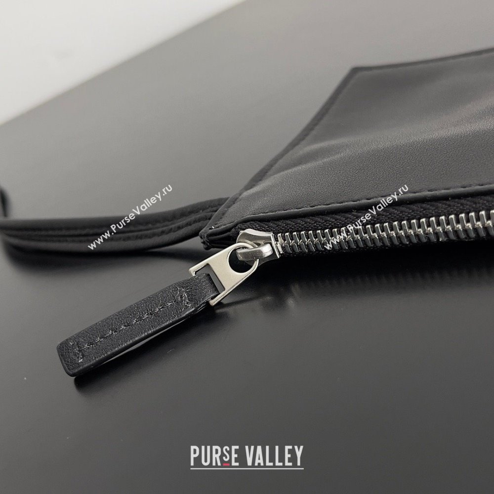 Bottega Veneta Micro intreccio leather Candy Arco Tote Bag white/black 2023 (misu-230927-10)