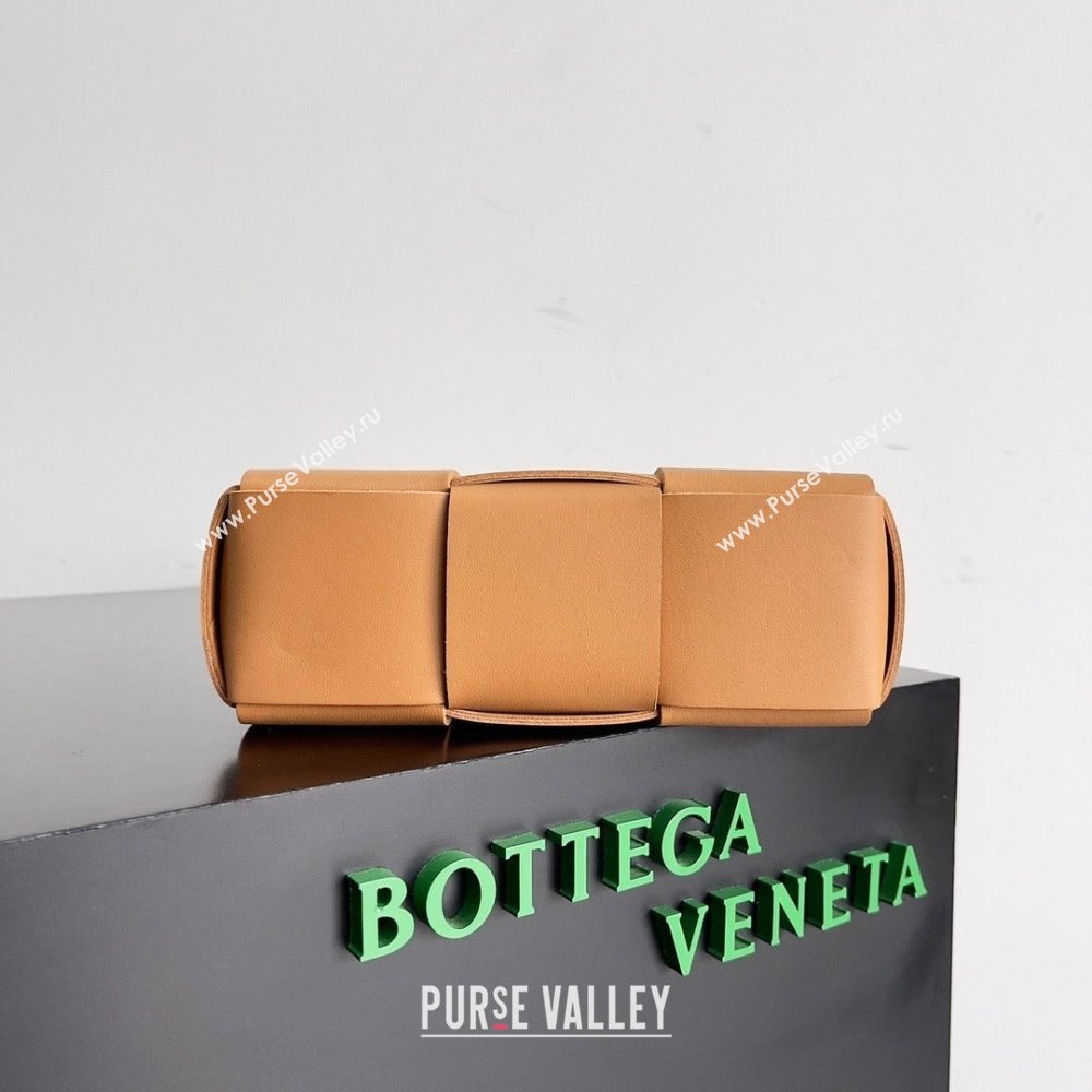 Bottega Veneta Micro intreccio leather Candy Arco Tote Bag wood 2023 (misu-230927-11)