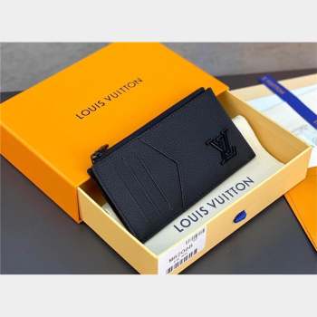 louis vuitton Coin Card Holder M82068 black 2023 (weijian-231019-07)