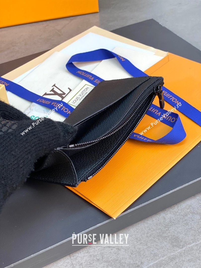 louis vuitton Coin Card Holder M82068 black 2023 (weijian-231019-07)