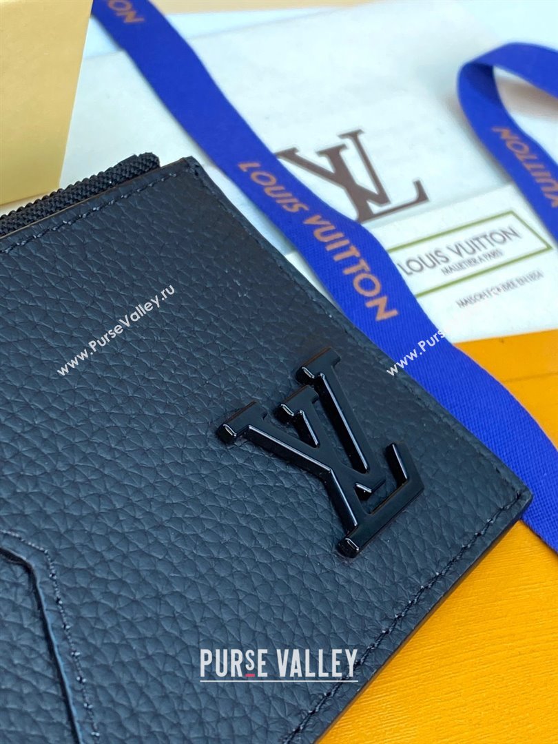louis vuitton Coin Card Holder M82068 black 2023 (weijian-231019-07)