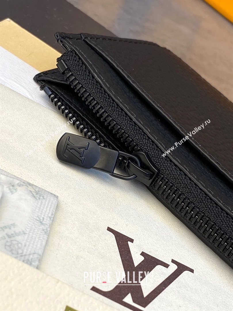 louis vuitton Coin Card Holder M82068 black 2023 (weijian-231019-07)