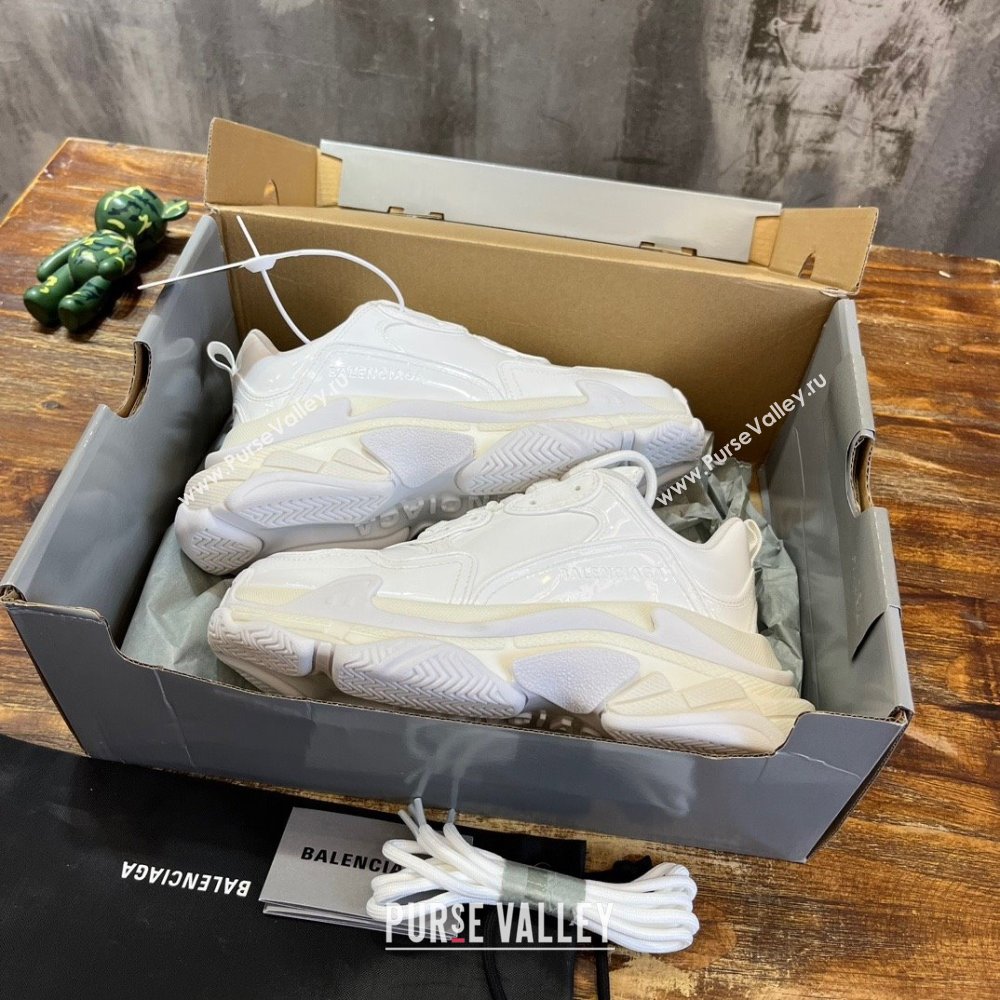 Balenciaga Triple S Sneaker in white rubber 2023 (kaola-231019-01)