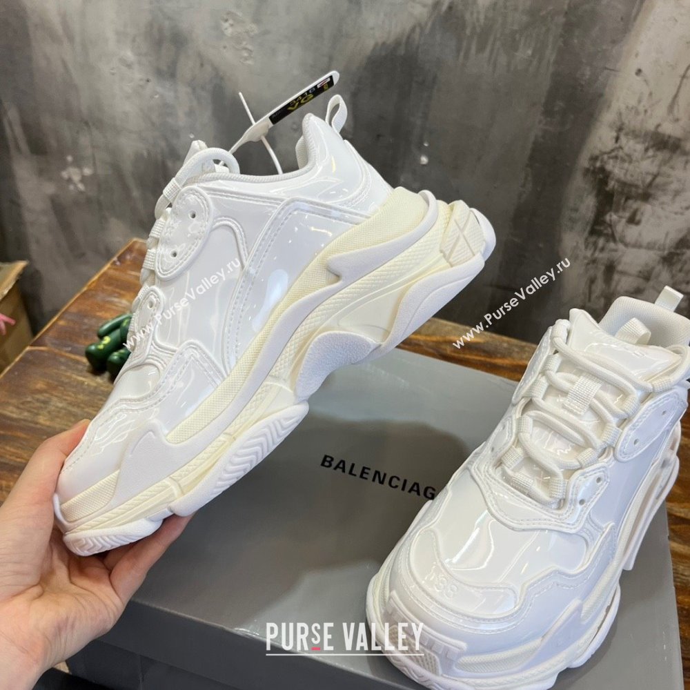 Balenciaga Triple S Sneaker in white rubber 2023 (kaola-231019-01)