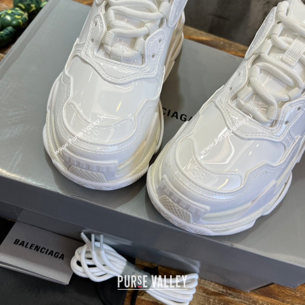 Balenciaga Triple S Sneaker in white rubber 2023 (kaola-231019-01)