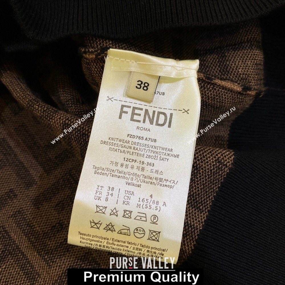 Fendi LOGO PRINTED CARDIGAN COFFEE 2020 (qiqi-201008-5)