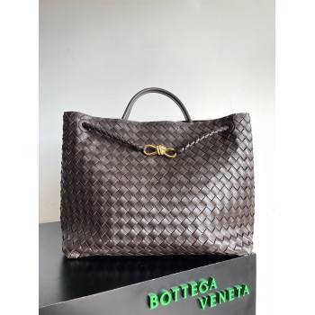 Bottega Veneta Large Andiamo Top Handle Bag in Intrecciato Leather 743575 fondant 2023 (misu240110-04)