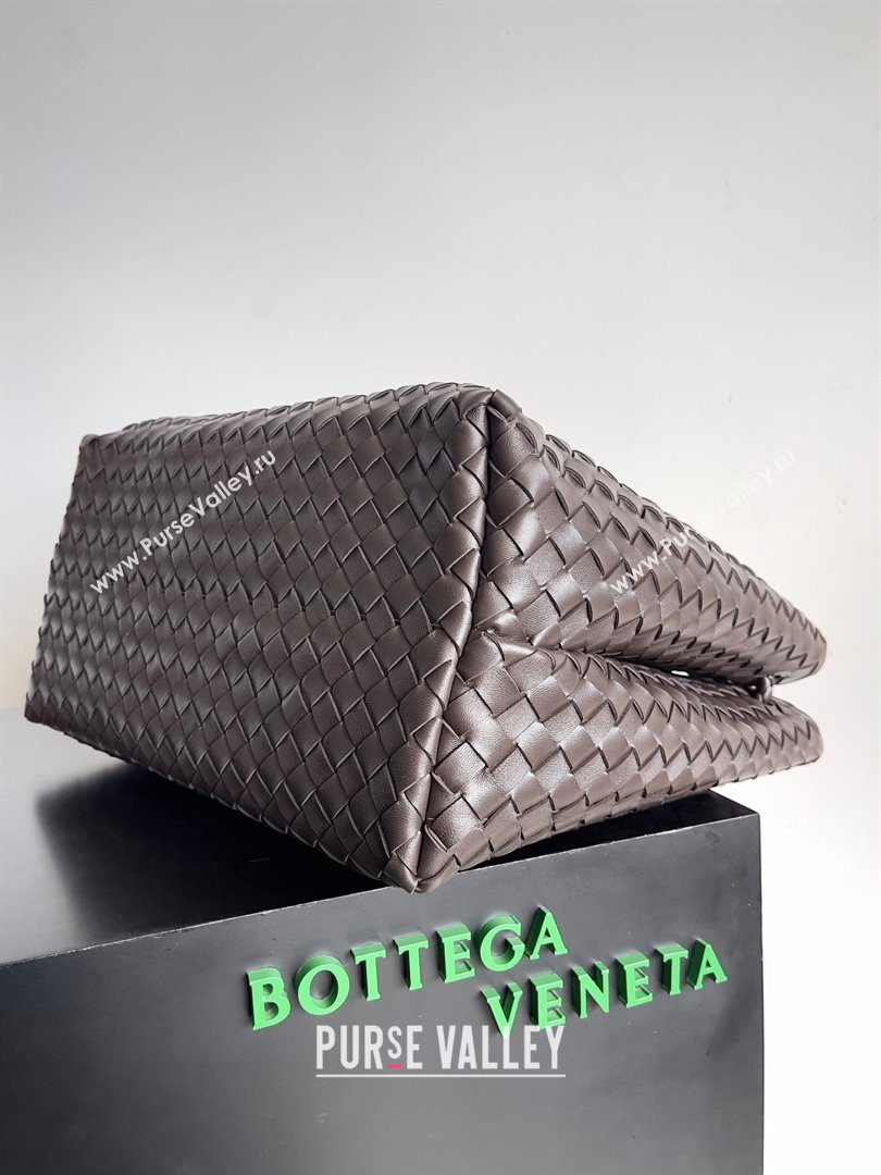 Bottega Veneta Large Andiamo Top Handle Bag in Intrecciato Leather 743575 fondant 2023 (misu240110-04)