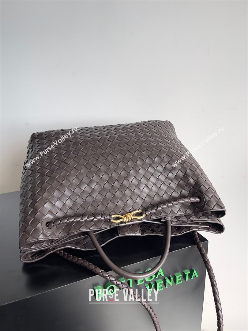 Bottega Veneta Large Andiamo Top Handle Bag in Intrecciato Leather 743575 fondant 2023 (misu240110-04)