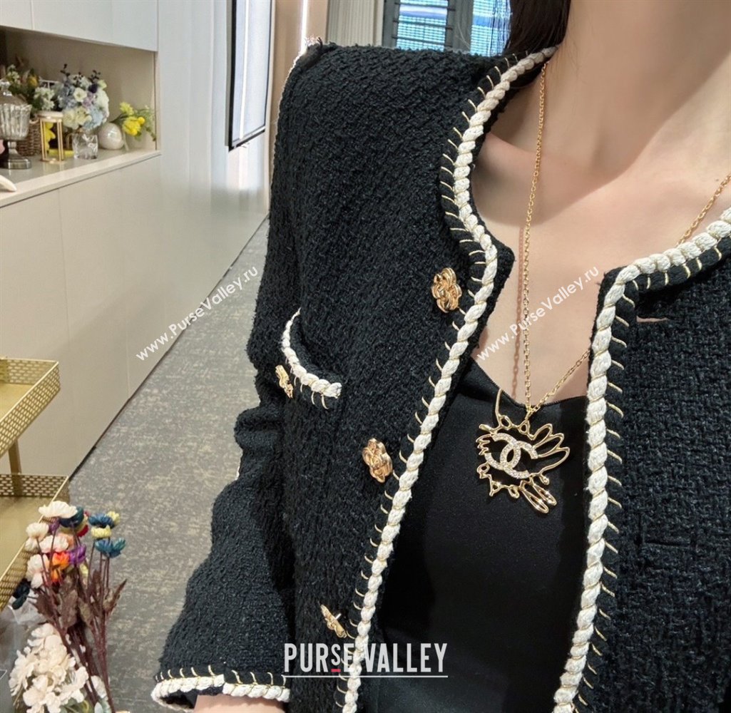 chanel LONG Pendant NECKLACE ABD422 2024 (YOUFANG-240411-17)