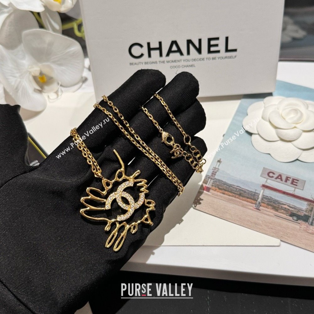 chanel LONG Pendant NECKLACE ABD422 2024 (YOUFANG-240411-17)