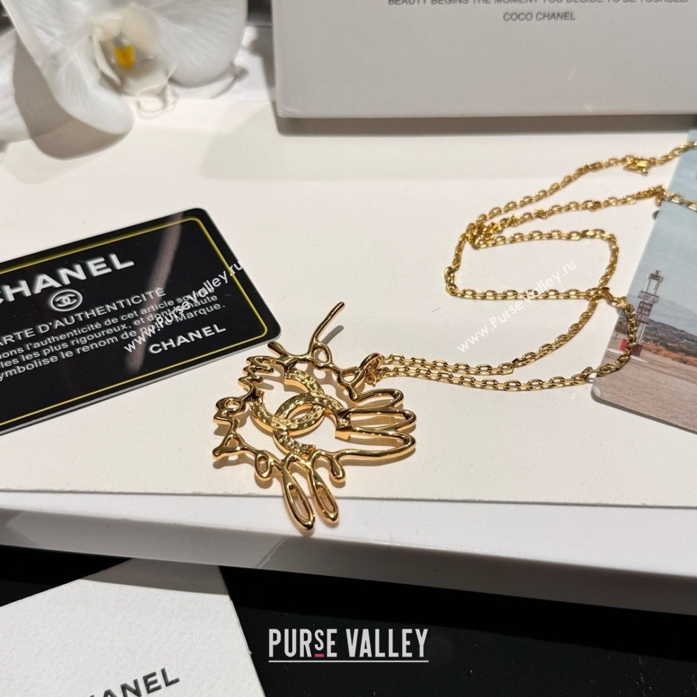 chanel LONG Pendant NECKLACE ABD422 2024 (YOUFANG-240411-17)