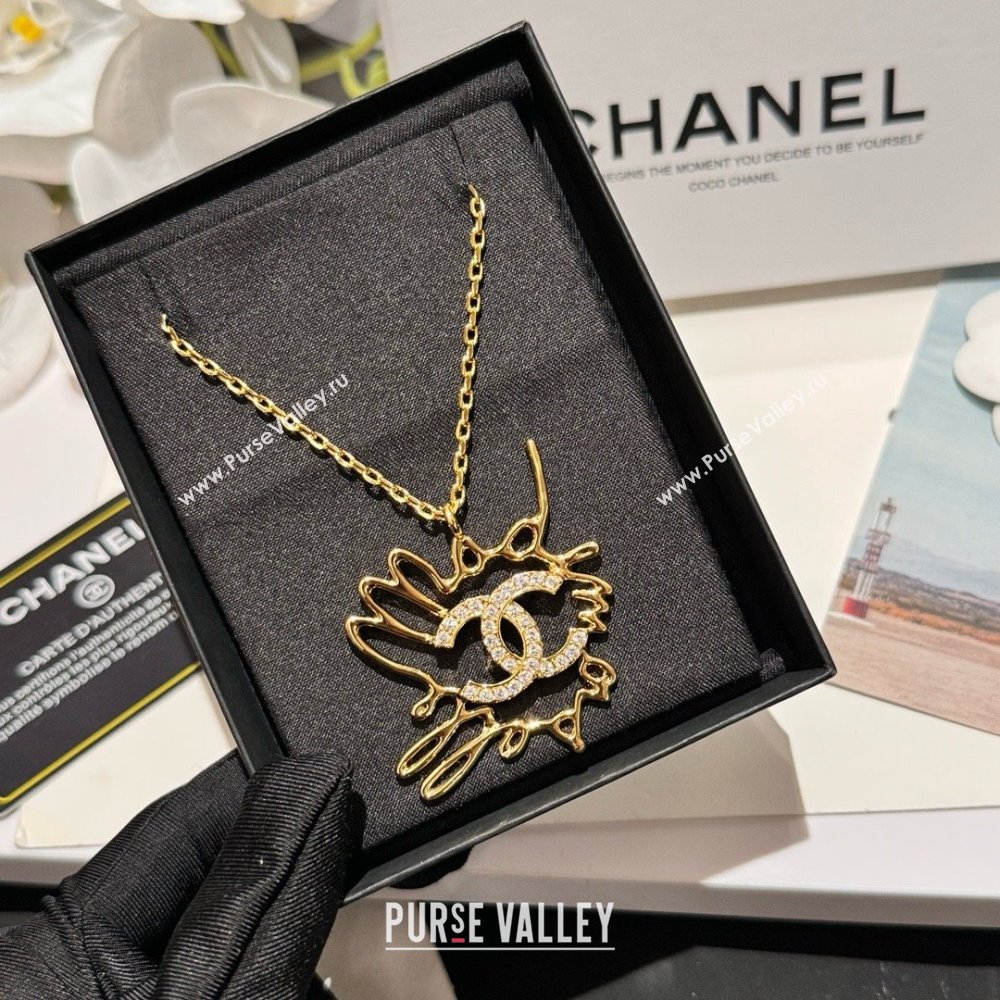 chanel LONG Pendant NECKLACE ABD422 2024 (YOUFANG-240411-17)