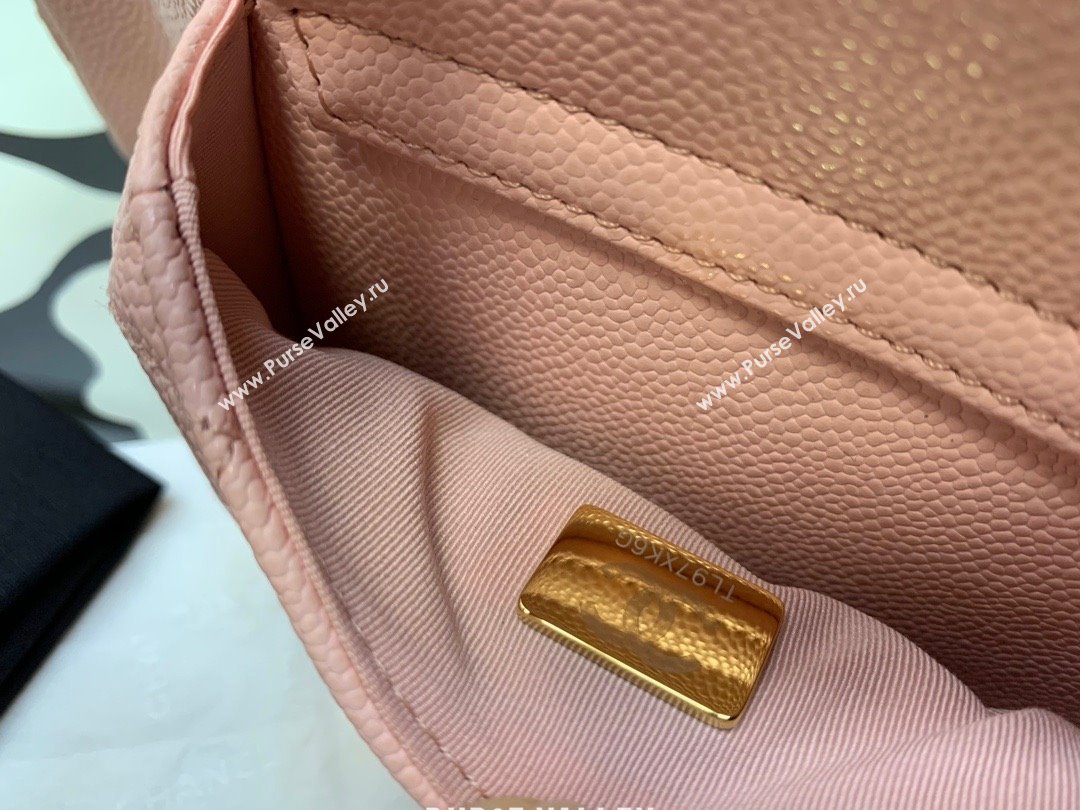 Chanel Small Backpack in Grained Shiny Calfskin AS4399 PINK 2023 (JIYUAN-231101-03)