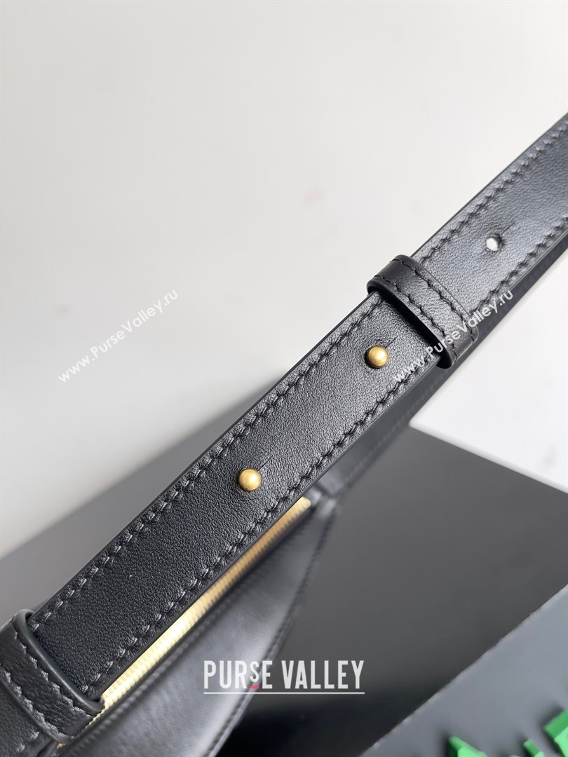 Bottega Veneta Small Drop Intrecciato leather shoulder bag with adjustable strap Black 2023 (misu-23110219)