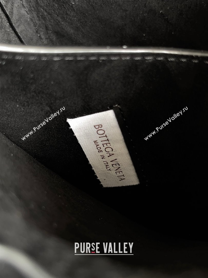 Bottega Veneta Small Drop Intrecciato leather shoulder bag with adjustable strap Black 2023 (misu-23110219)