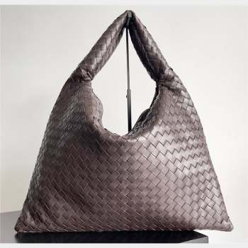 Bottega Veneta Large Hop Intrecciato leather shoulder bag Coffee 2023 (misu-23110203)
