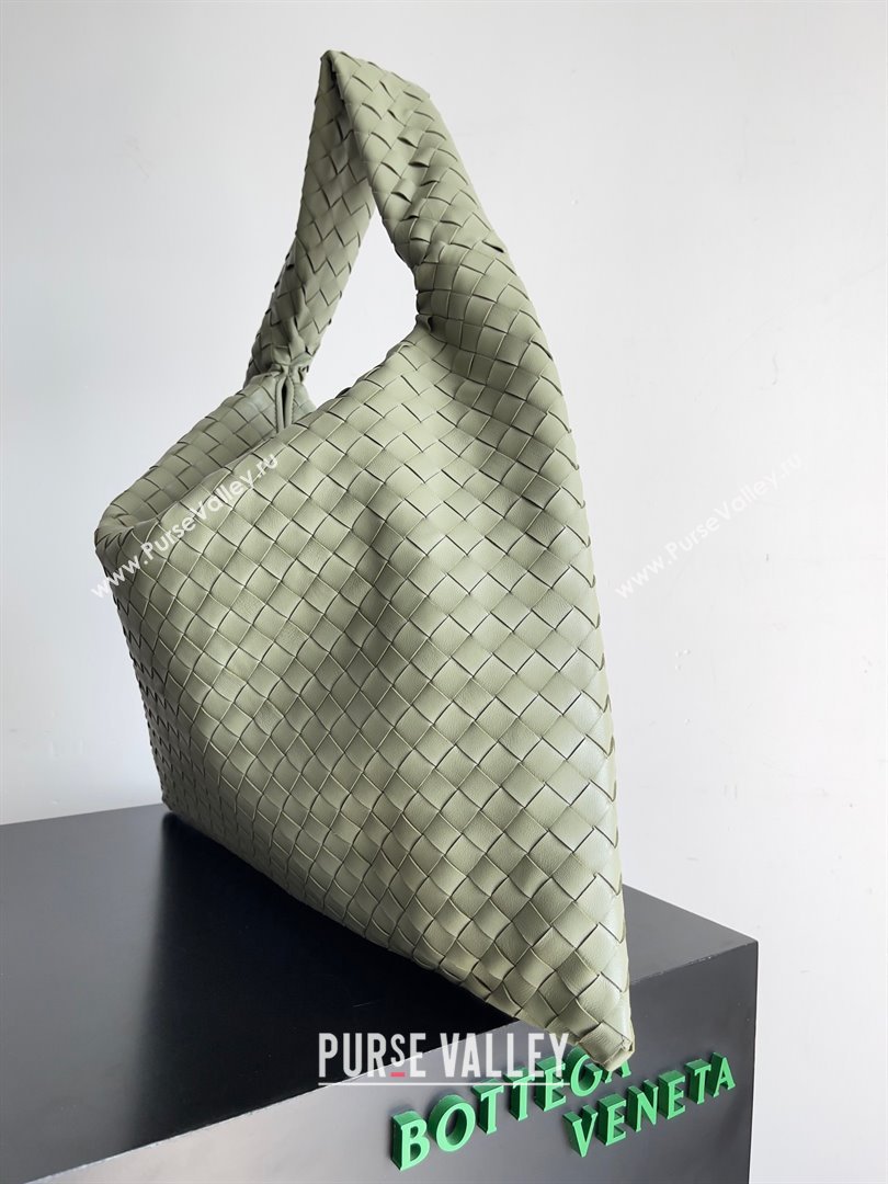 Bottega Veneta Large Hop Intrecciato leather shoulder bag Green 2023 (misu-23110204)
