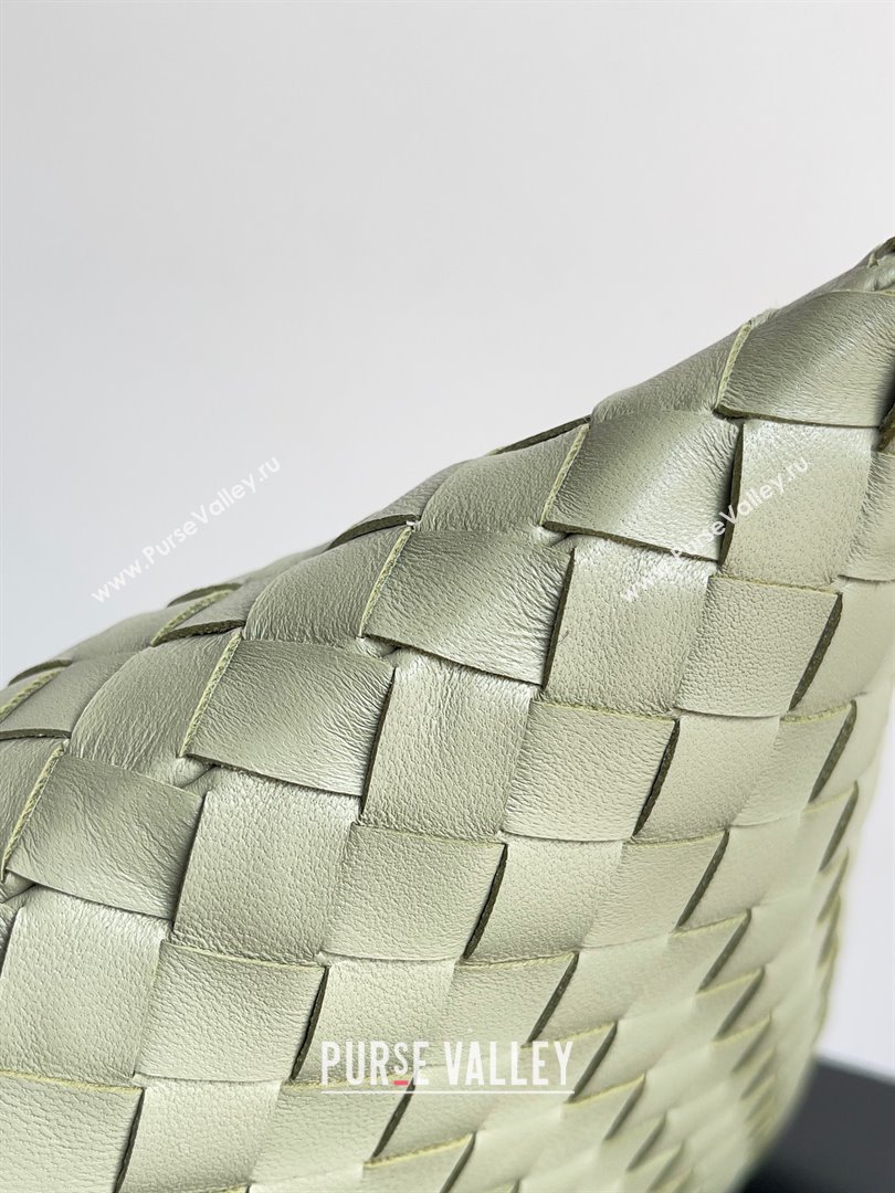 Bottega Veneta Large Hop Intrecciato leather shoulder bag Green 2023 (misu-23110204)