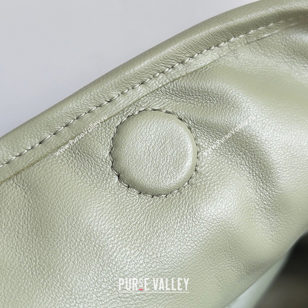 Bottega Veneta Large Hop Intrecciato leather shoulder bag Green 2023 (misu-23110204)