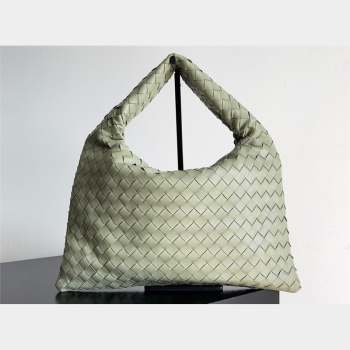 Bottega Veneta Small Hop Intrecciato leather shoulder bag Green 2023 (misu-23110208)