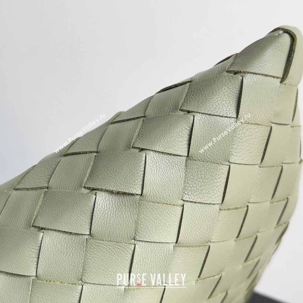 Bottega Veneta Small Hop Intrecciato leather shoulder bag Green 2023 (misu-23110208)
