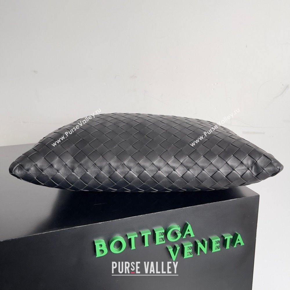 Bottega Veneta Small Hop Intrecciato leather shoulder bag Black 2023 (misu-23110205)