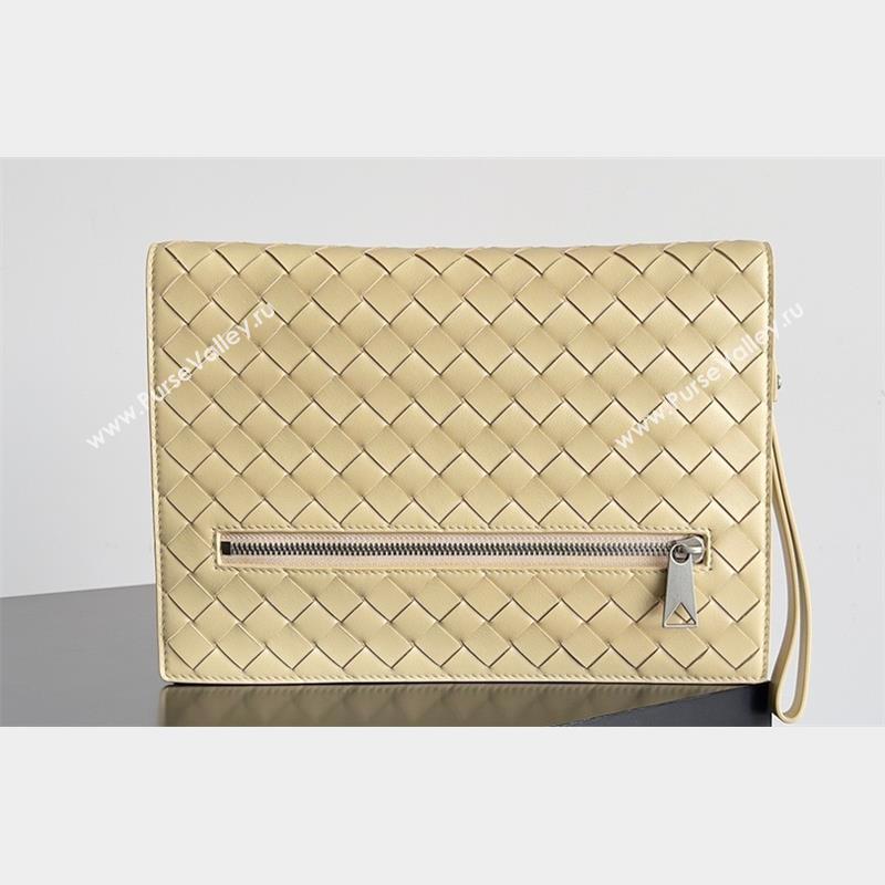 Bottega Veneta Small intrecciato leather document case With Wristlet PORRIDGE 2023 (misu-23110212)