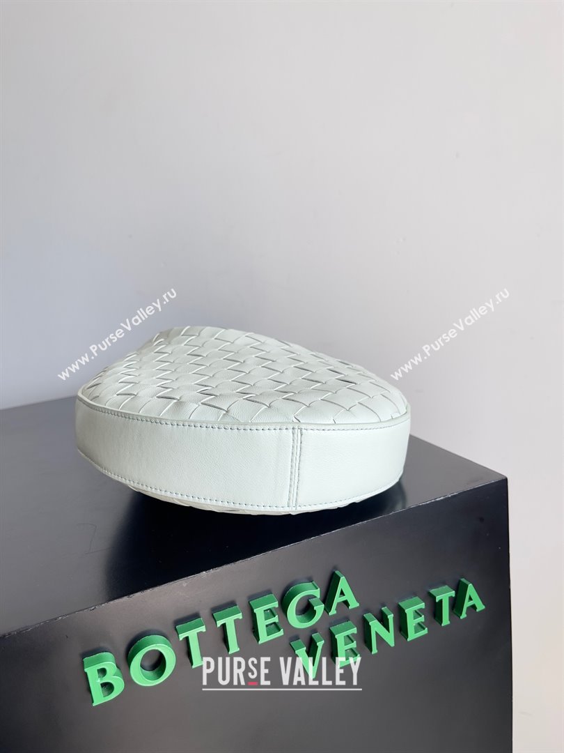 Bottega Veneta Small Drop Intrecciato leather shoulder bag with adjustable strap GLACIER 2023 (misu-23110220)