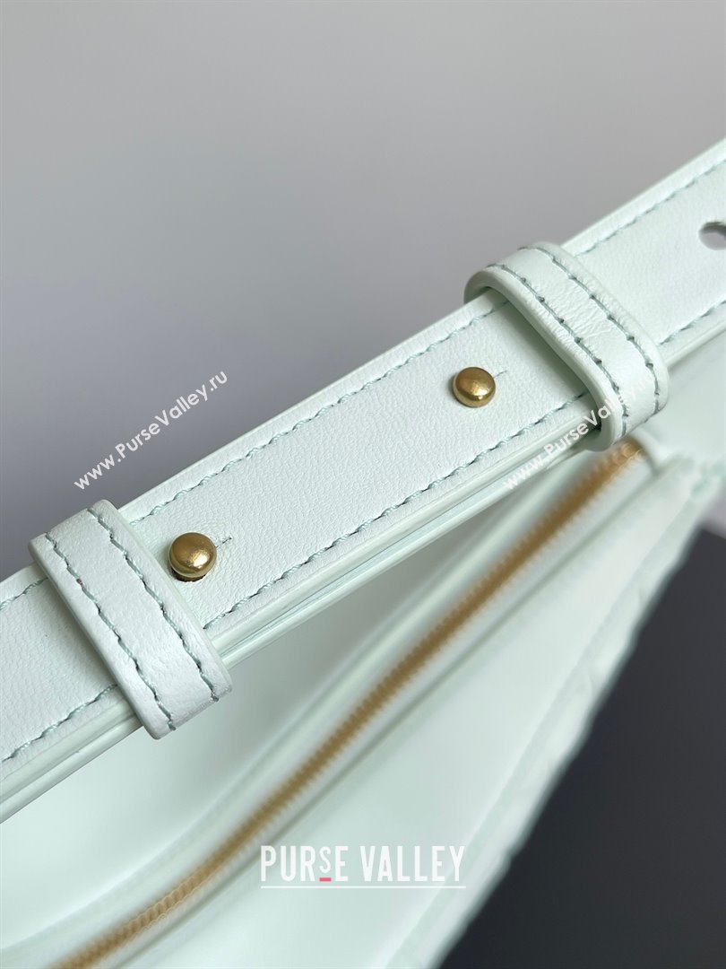 Bottega Veneta Small Drop Intrecciato leather shoulder bag with adjustable strap GLACIER 2023 (misu-23110220)