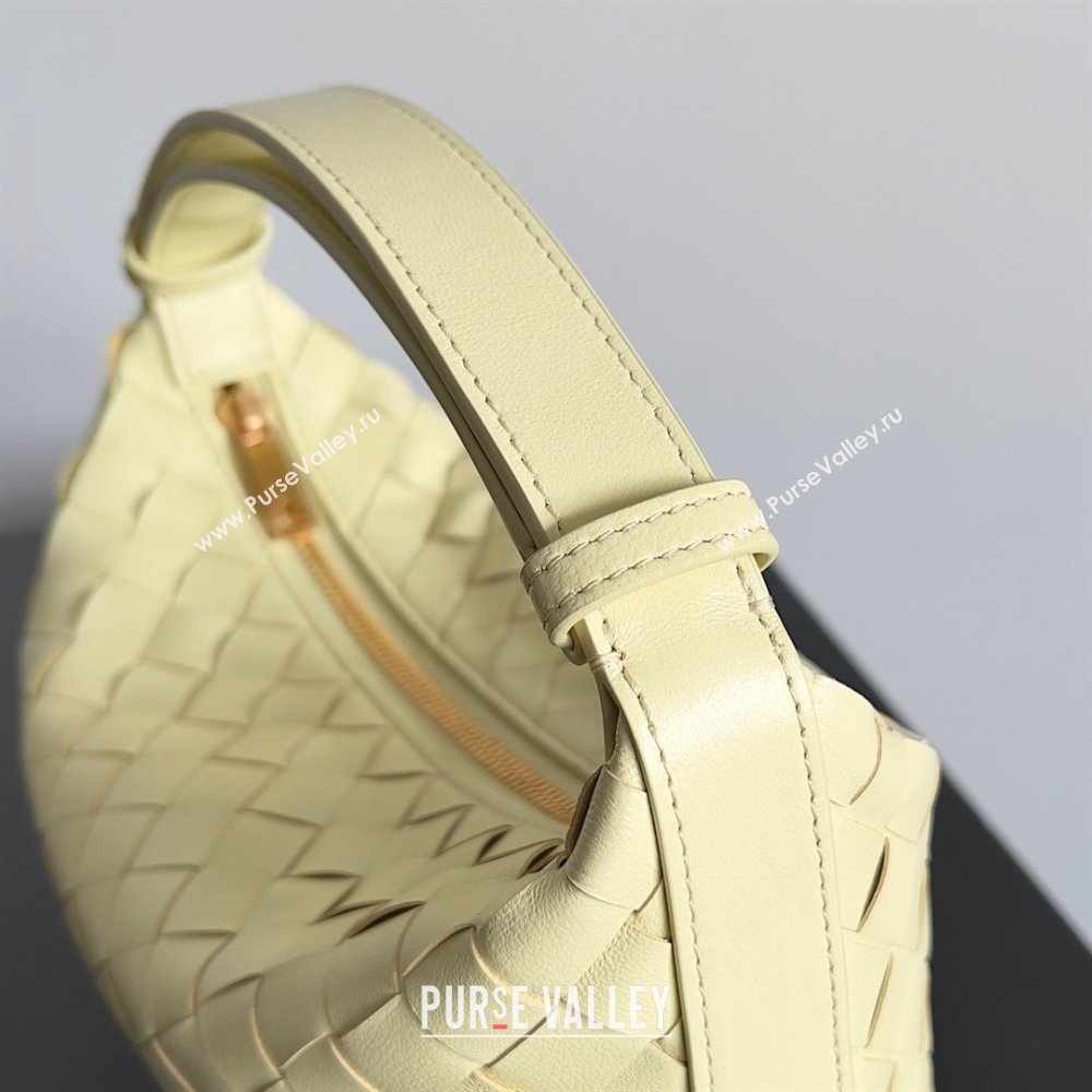 Bottega Veneta Mini Wallace Intrecciato leather shoulder bag CAMOMILE 2023 (misu-23110170)