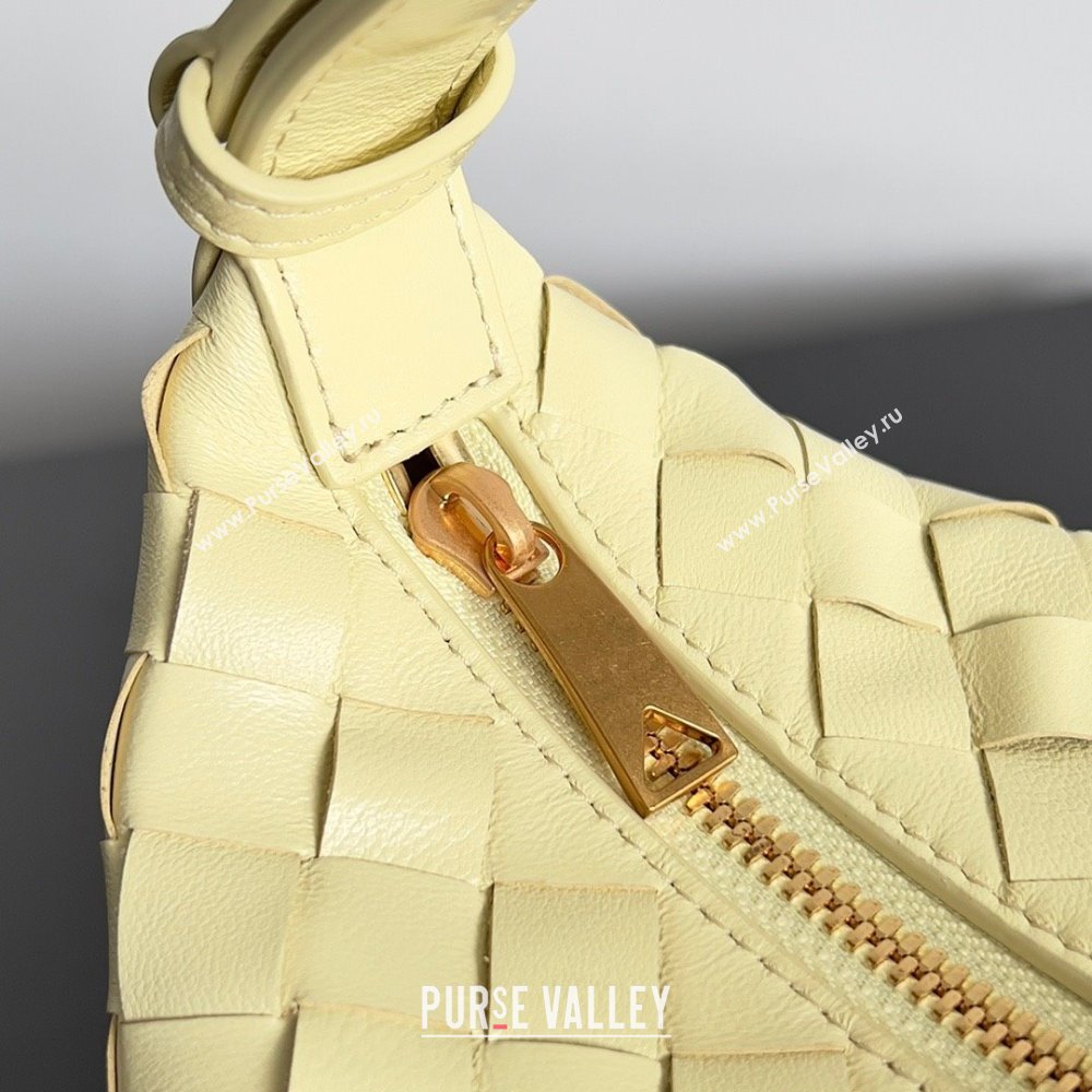 Bottega Veneta Mini Wallace Intrecciato leather shoulder bag CAMOMILE 2023 (misu-23110170)