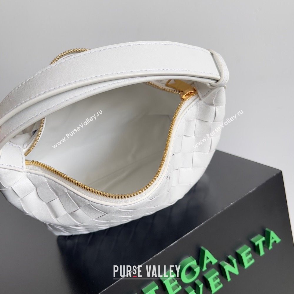 Bottega Veneta Mini Wallace Intrecciato leather shoulder bag White 2023 (misu-23110171)