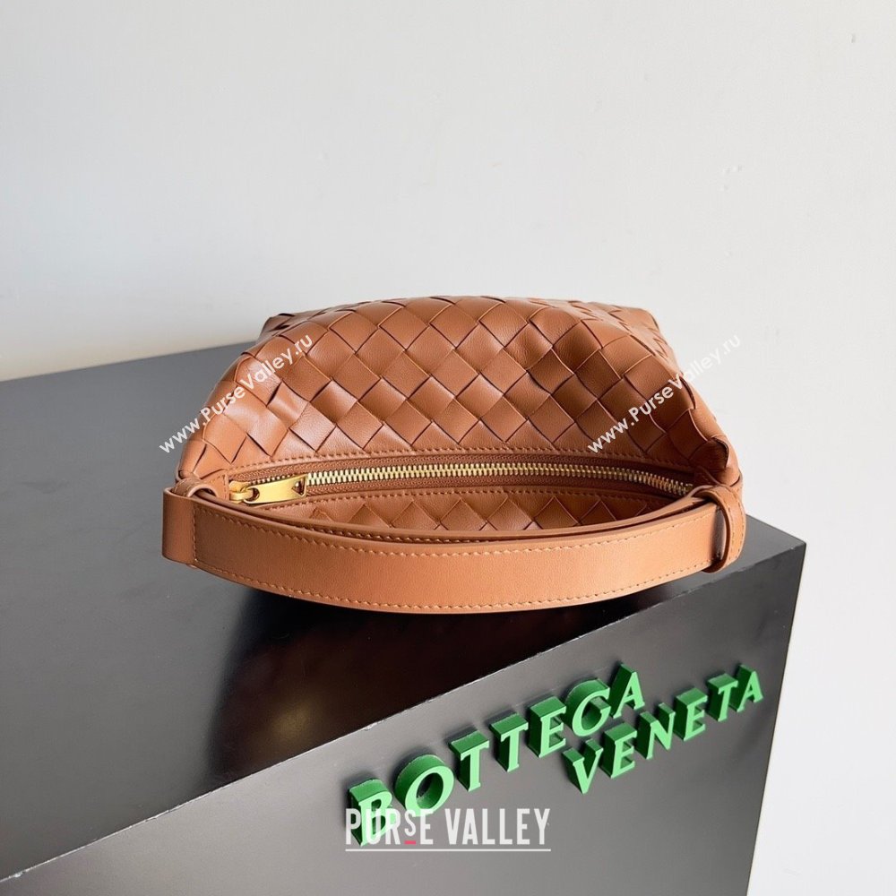 Bottega Veneta Mini Wallace Intrecciato leather shoulder bag Wood 2023 (misu-23110172)