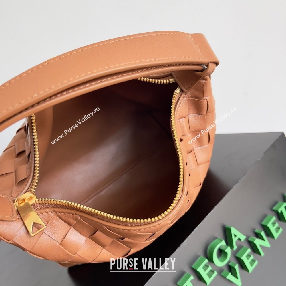 Bottega Veneta Mini Wallace Intrecciato leather shoulder bag Wood 2023 (misu-23110172)