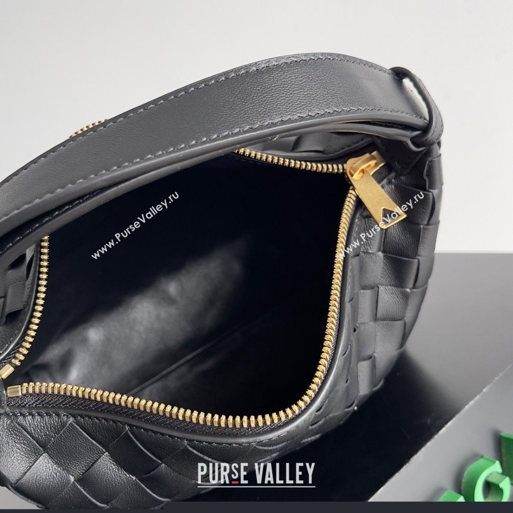 Bottega Veneta Mini Wallace Intrecciato leather shoulder bag Black 2023 (misu-23110173)