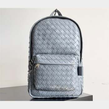 Bottega Veneta Small Intrecciato leather Backpack Bag Gray 2023 (misu-23110151)