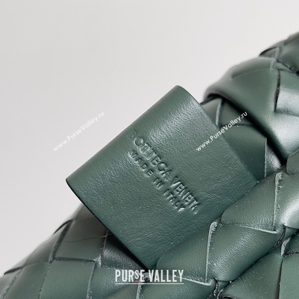Bottega Veneta Small Intrecciato leather Backpack Bag Dark Green 2023 (misu-23110153)