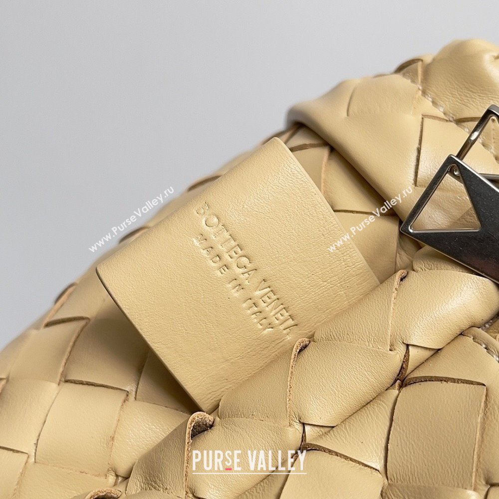 Bottega Veneta Small Intrecciato leather Backpack Bag Beige 2023 (misu-23110156)