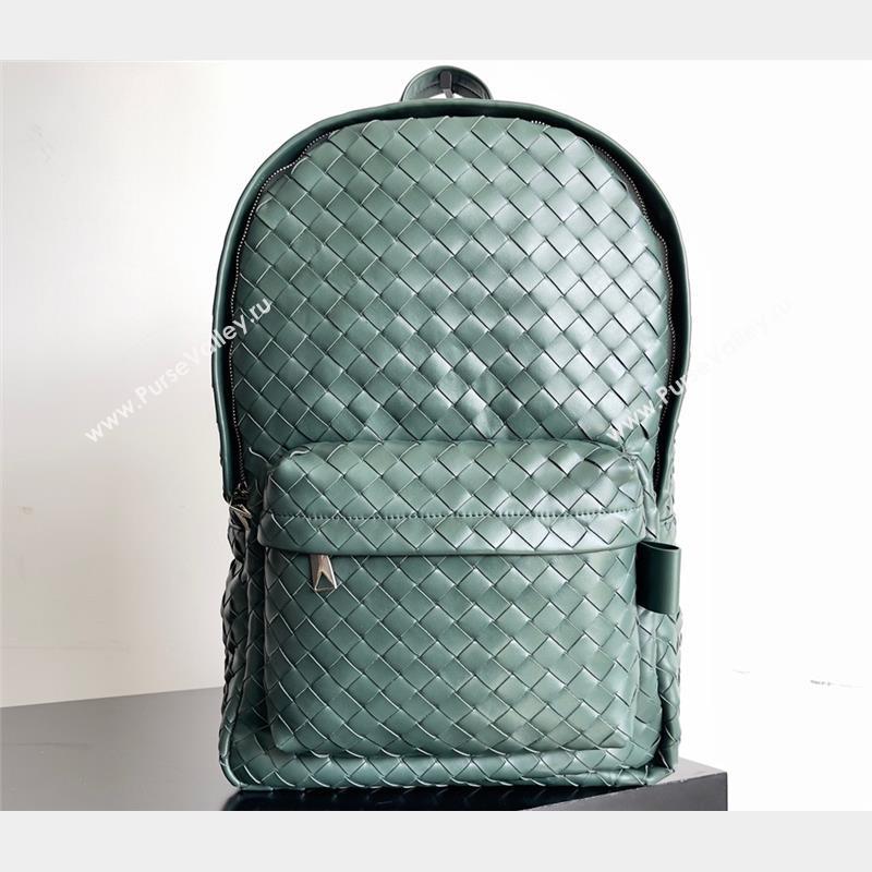Bottega Veneta Medium Intrecciato leather Backpack Bag Dark Green 2023 (misu-23110144)