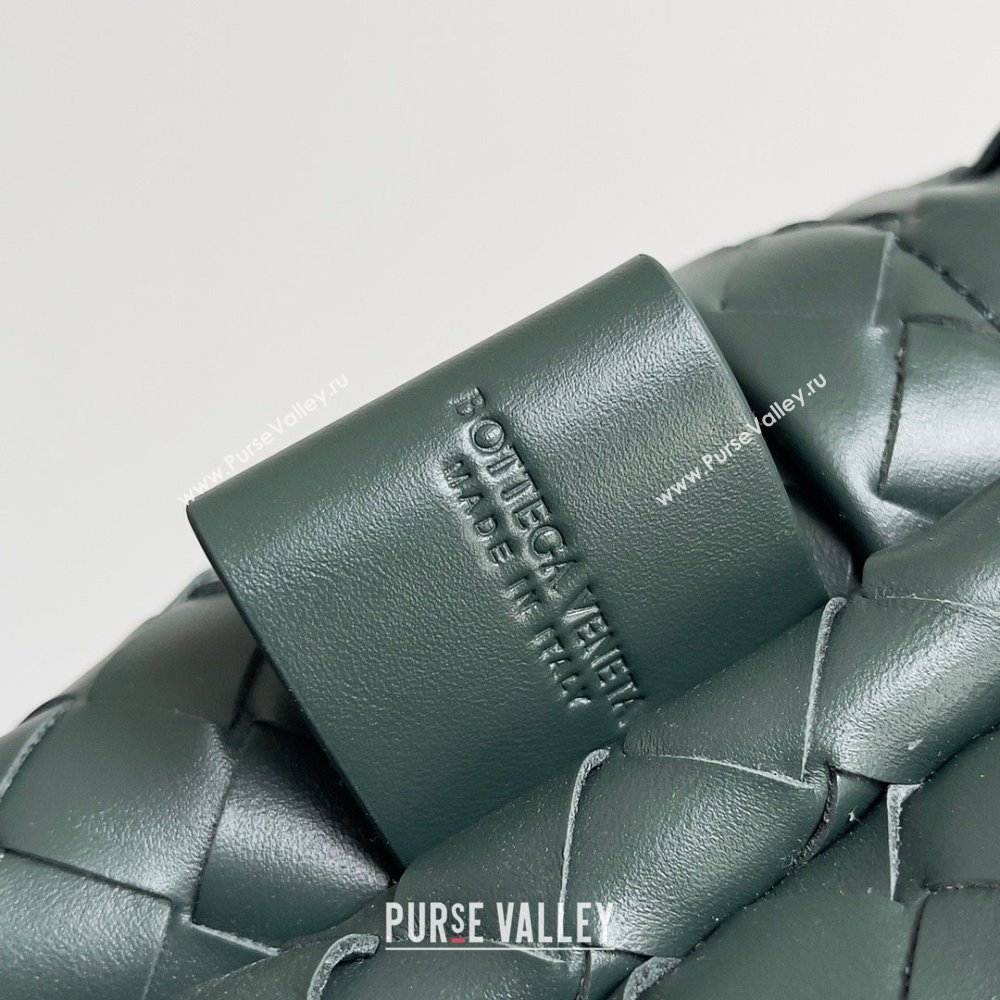 Bottega Veneta Medium Intrecciato leather Backpack Bag Dark Green 2023 (misu-23110144)