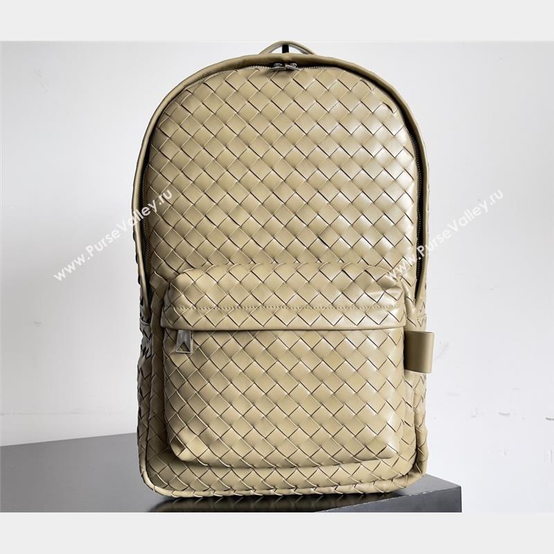 Bottega Veneta Medium Intrecciato leather Backpack Bag TAUPE 2023 (misu-23110146)