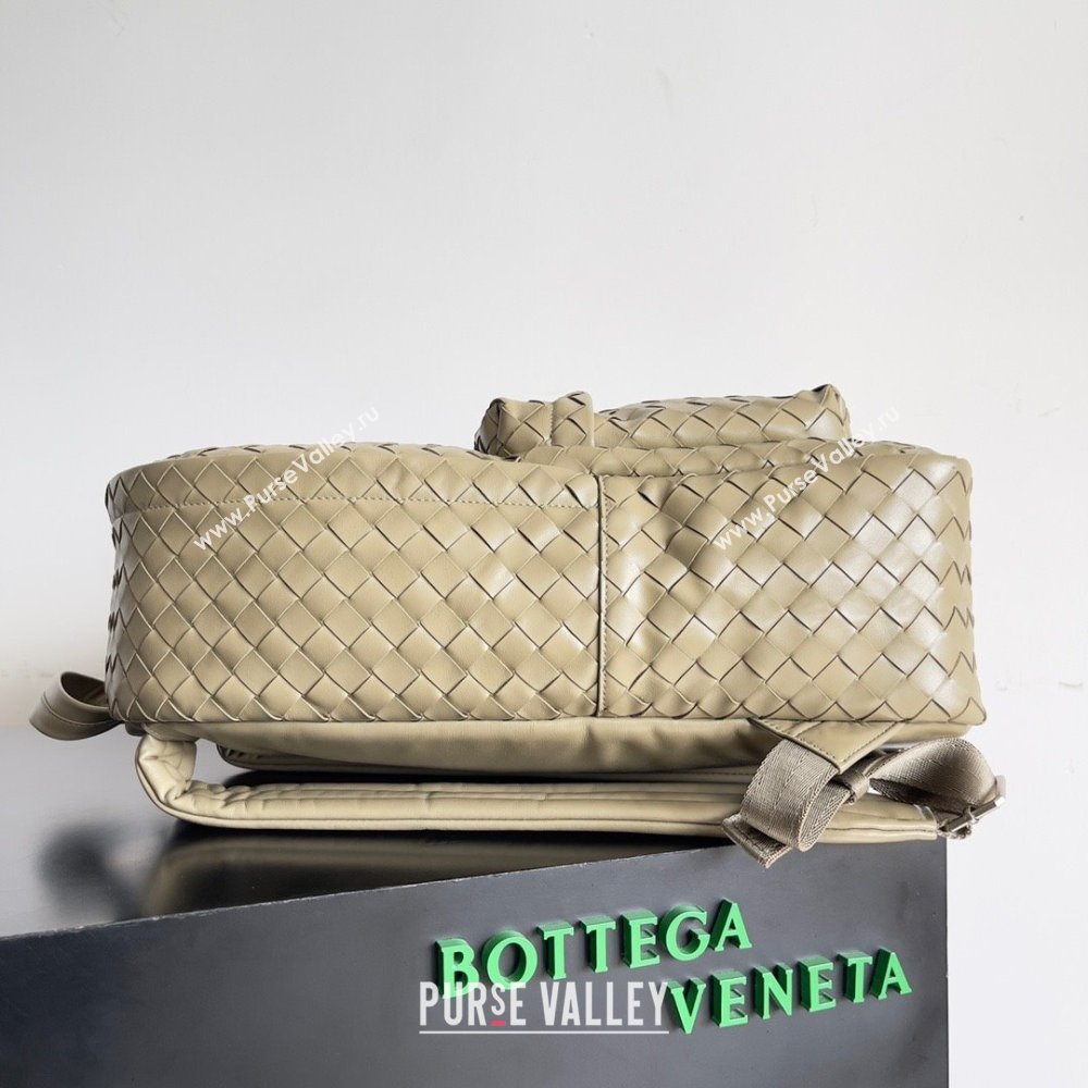 Bottega Veneta Medium Intrecciato leather Backpack Bag TAUPE 2023 (misu-23110146)