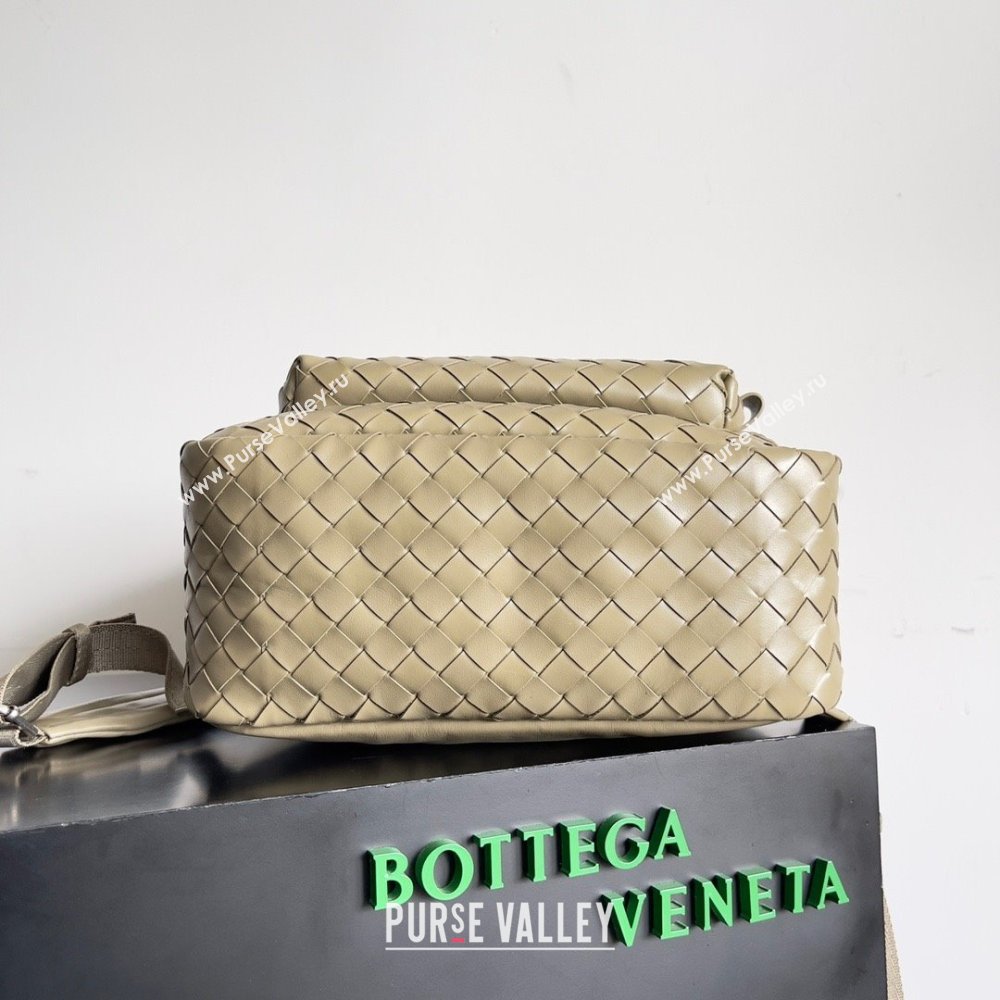 Bottega Veneta Medium Intrecciato leather Backpack Bag TAUPE 2023 (misu-23110146)